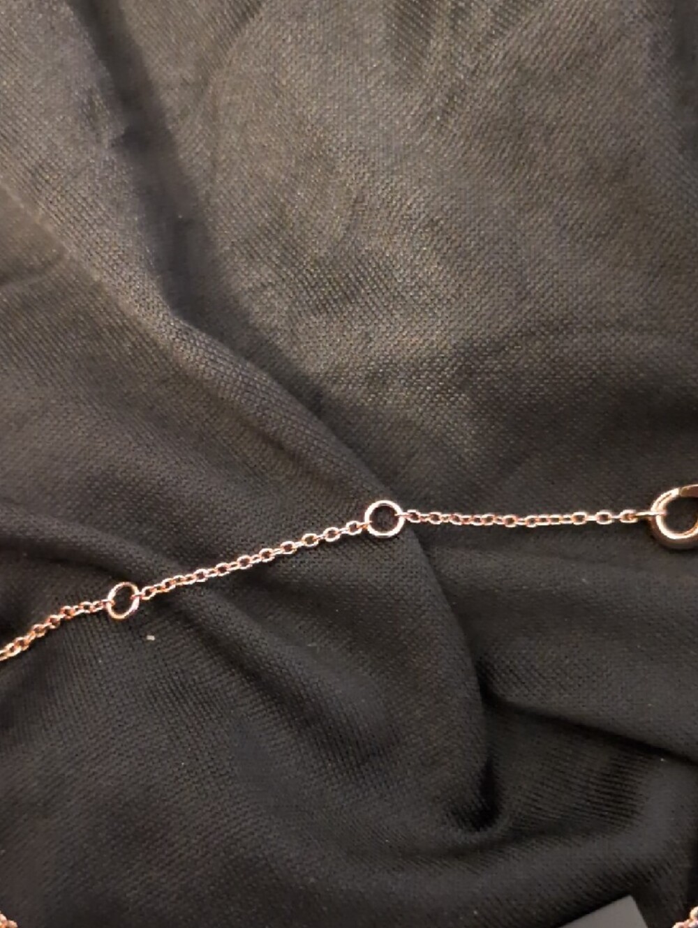COACH Rose Gold Heart and Horseshoe Pendant Necklace - Picture 5 of 7